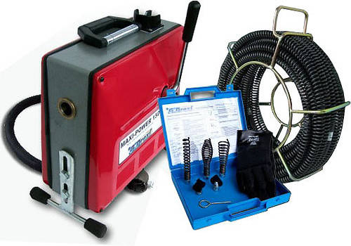 картинка Машина для прочистки труб Maxi Power 100 с электрическим приводом от компании Нова Механика